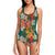 Amaryllis Pattern Print Design AL06 Women Swimsuit