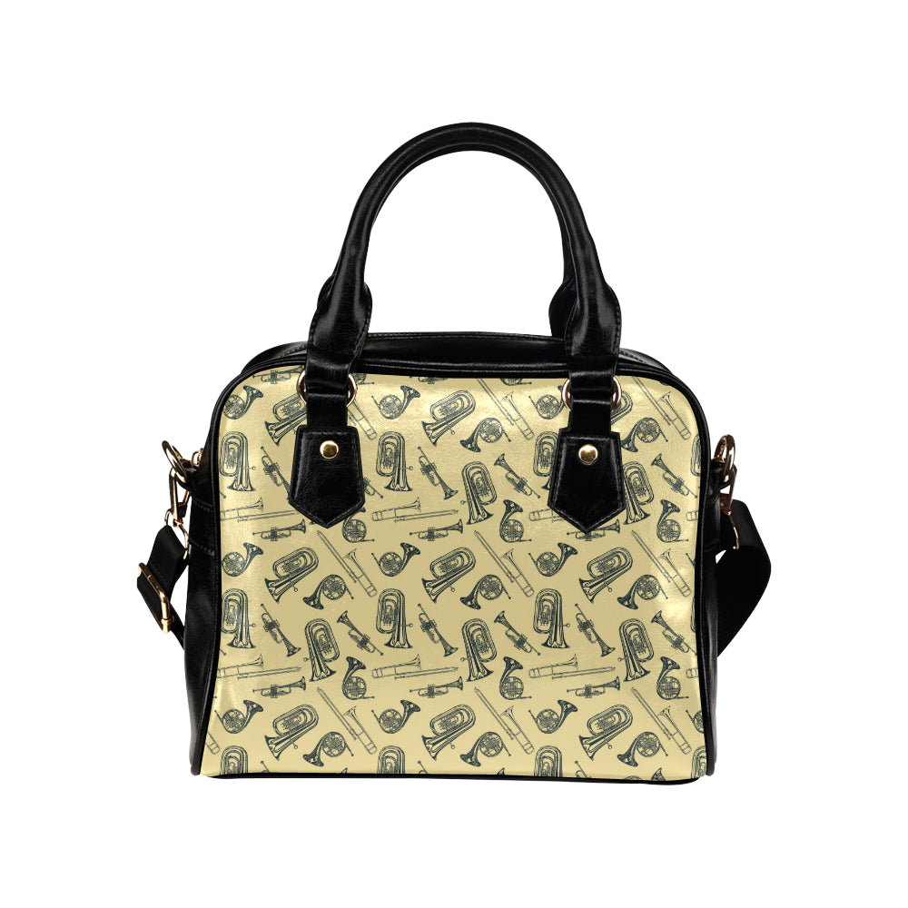 Tuba Pattern Print Design 01 Shoulder Handbag