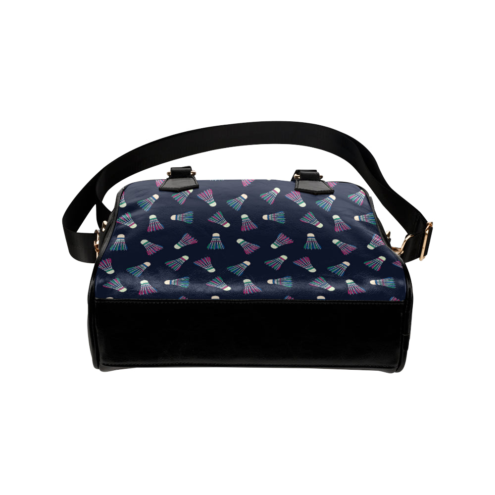Badminton Ball Pattern Print Design 02 Shoulder Handbag