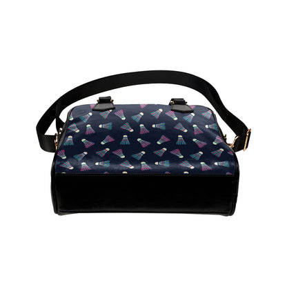 Badminton Ball Pattern Print Design 02 Shoulder Handbag