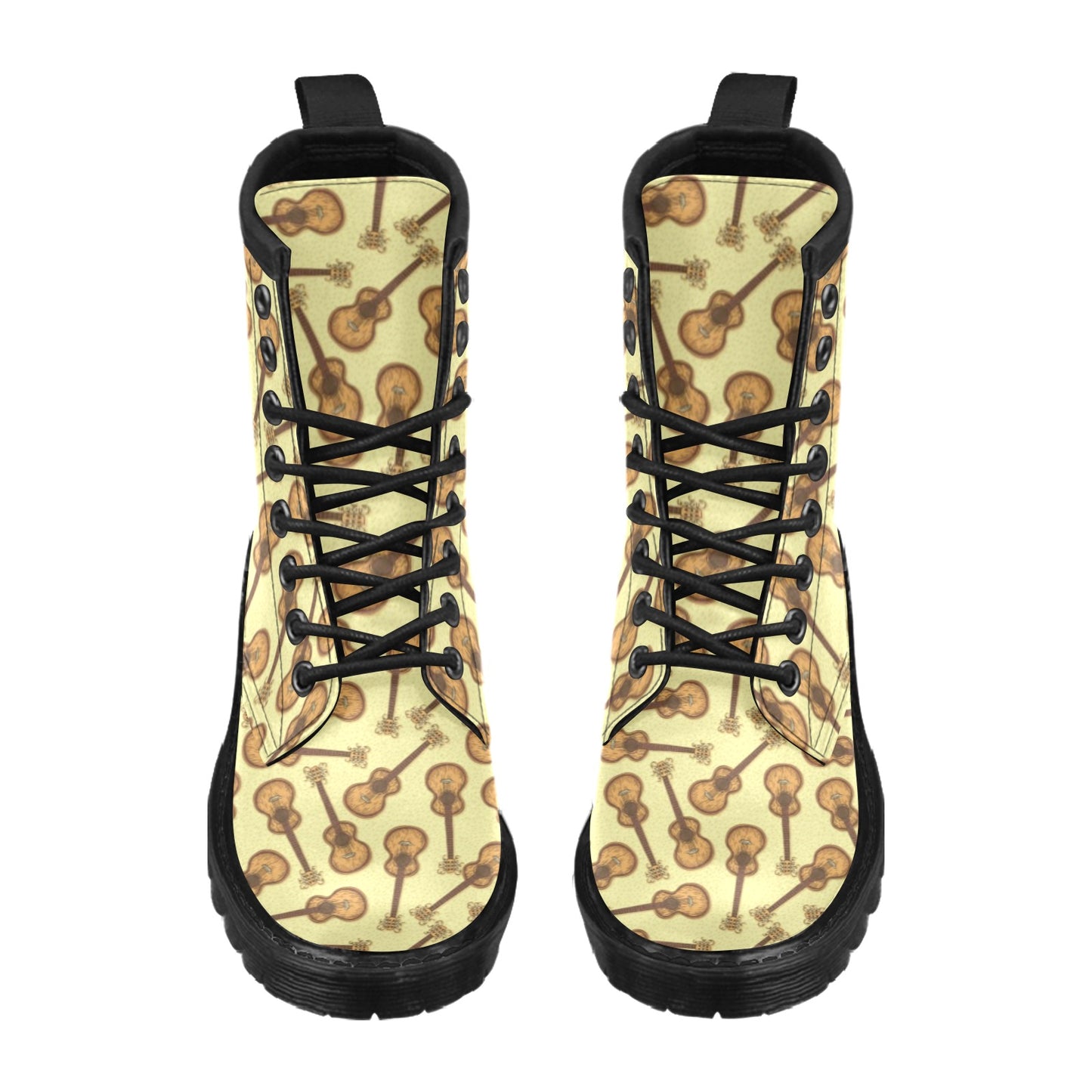 Acoustic Guitar Print Design LKS402 Women's Boots