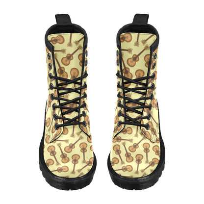 Acoustic Guitar Print Design LKS402 Women's Boots