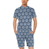 Anchor Pattern Print Design 04 Men's Romper