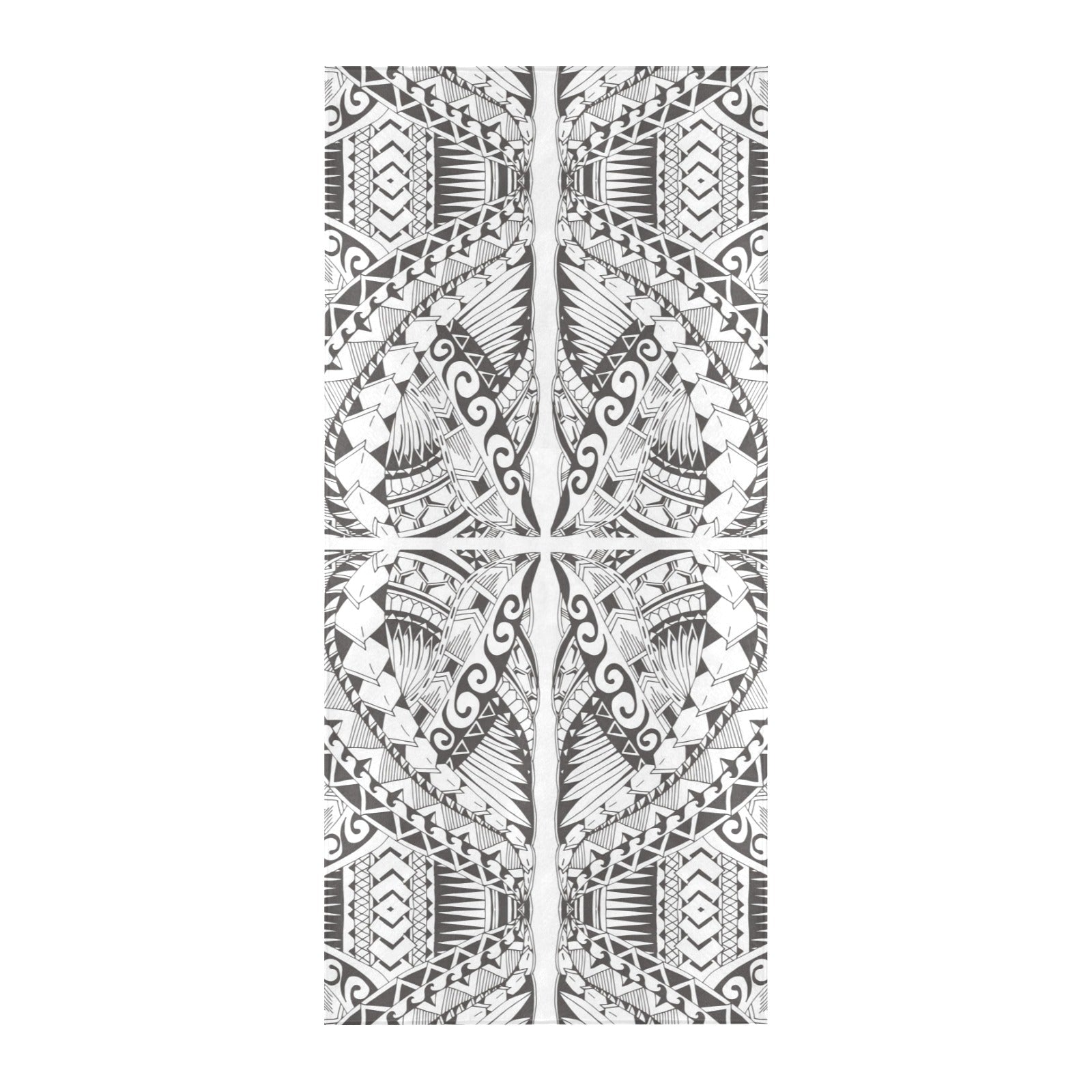 Samoan Style Print Design LKS301 Beach Towel 32" x 71"