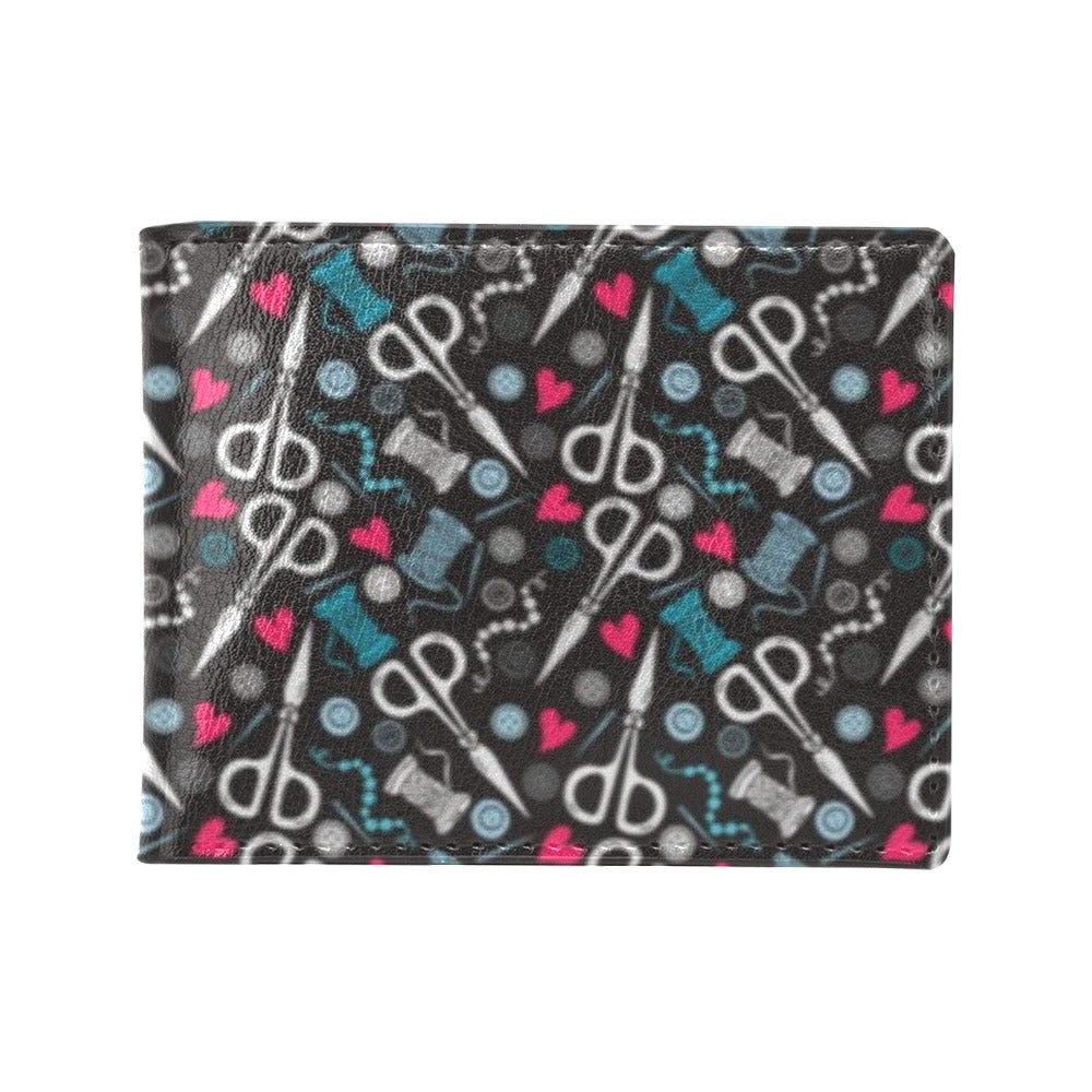 Sewing Equipment Print Design LKS305 Men's ID Card Wallet