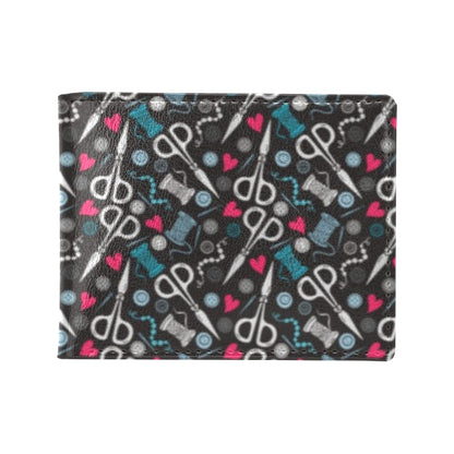 Sewing Equipment Print Design LKS305 Men's ID Card Wallet