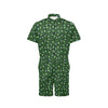 Peacock Feather Green Design Print Men's Romper