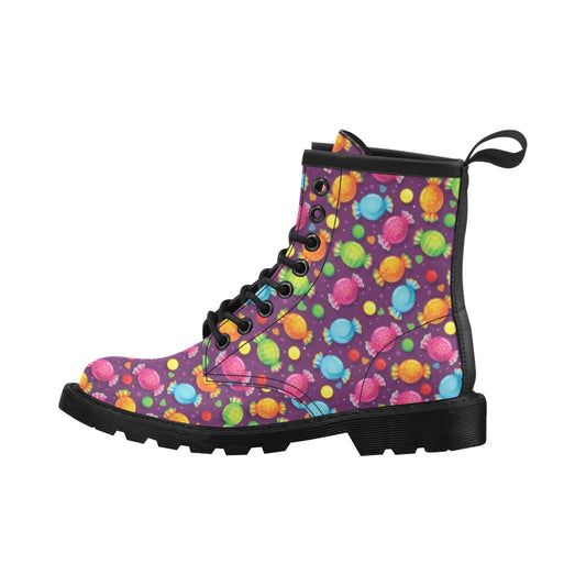 Candy Pattern Print Design CA05 Women's Boots