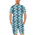 Shark Design Print Men's Romper