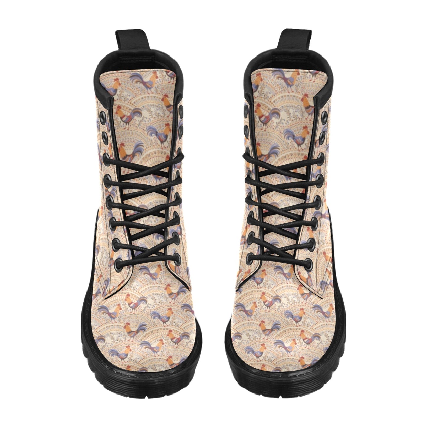 Chicken Boho Style Pattern Women's Boots