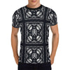 Bandana Skull Black White Print Design LKS306 Men's All Over Print T-shirt