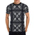 Bandana Skull Black White Print Design LKS306 Men's All Over Print T-shirt