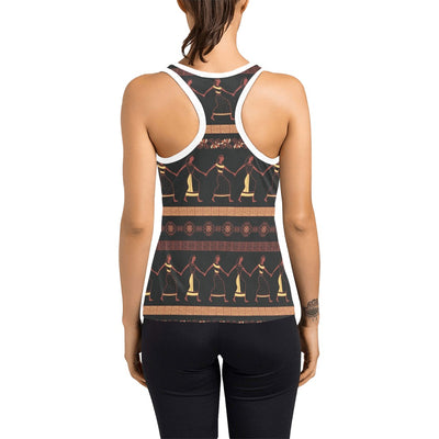 Ancient Greek Human Print Design LKS306 Women's Racerback Tank Top