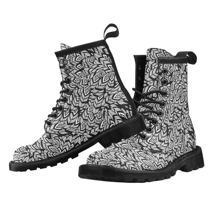 Tribal Pattern Print Design LKS302 Women's Boots