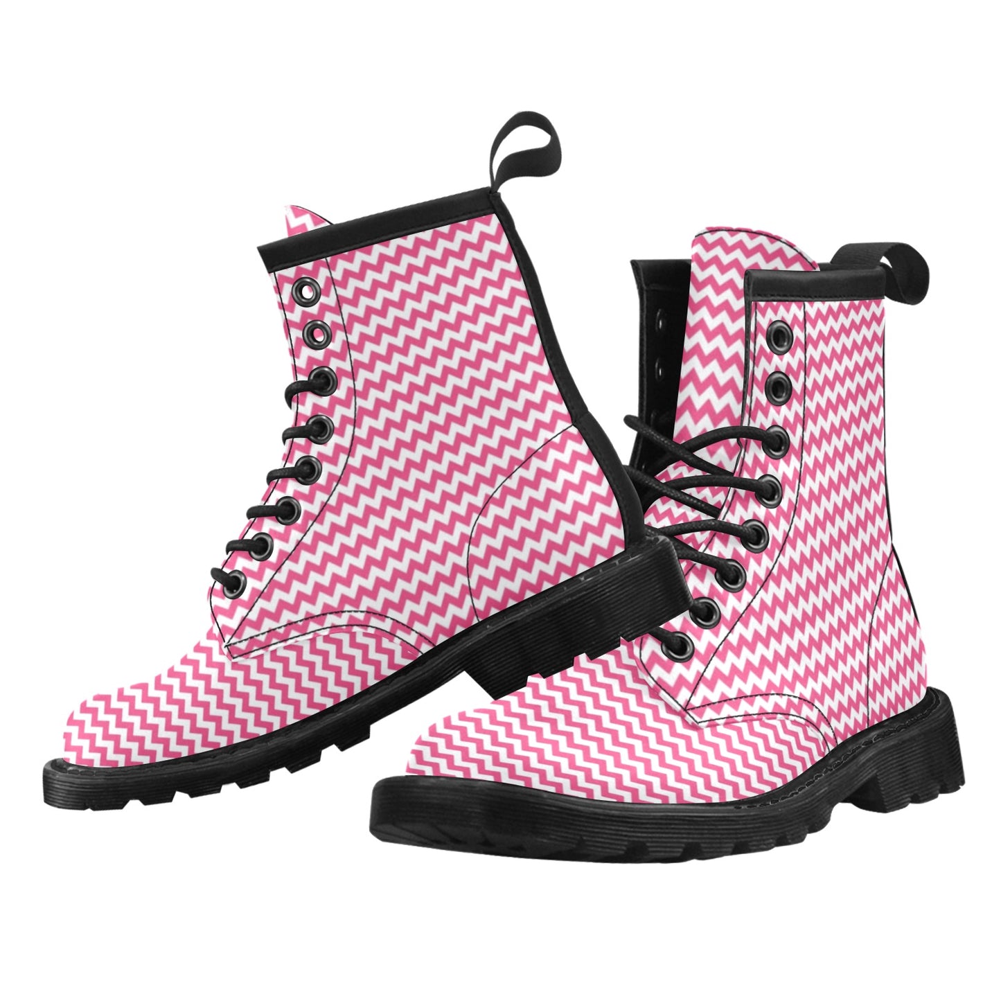 Chevron Print Design LKS402 Women's Boots