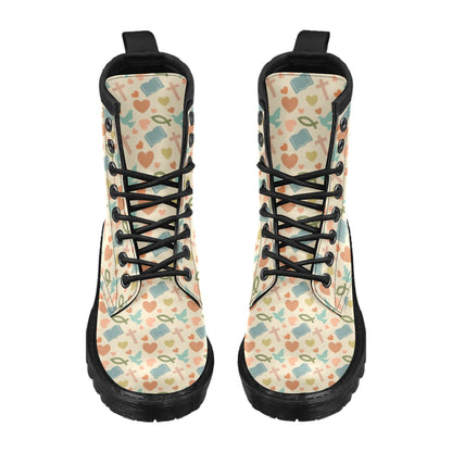 Christian Symbol Pattern Women's Boots