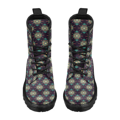 Navajo Geometric Style Print Pattern Women's Boots