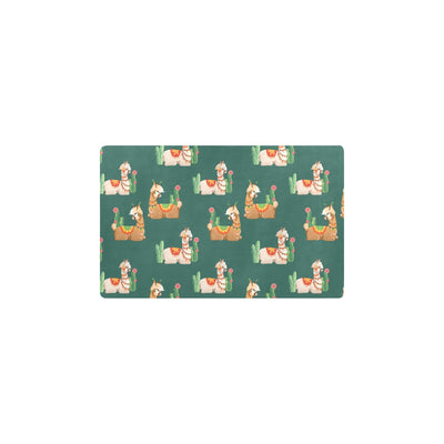 Llama Cactus Pattern Print Design 07 Kitchen Mat