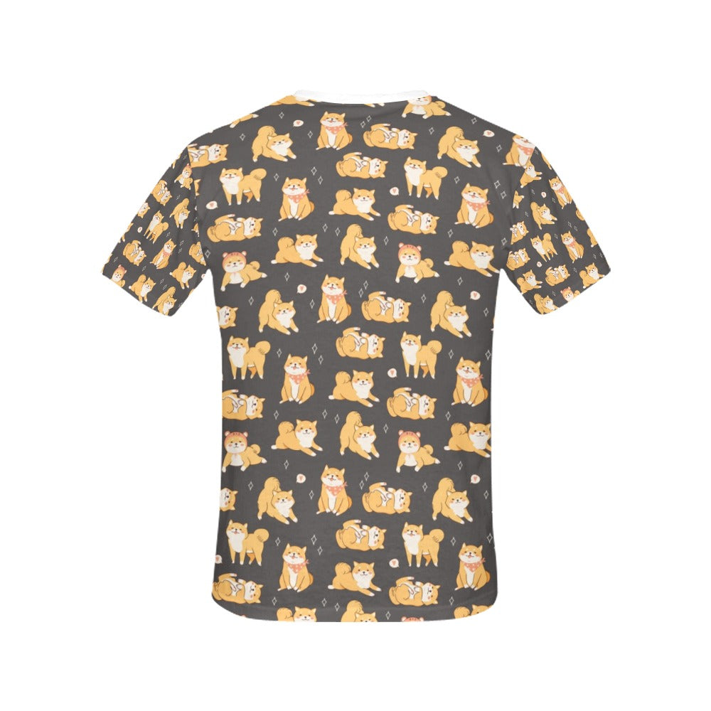 Shiba Inu Print Design LKS309 Women's  T-shirt