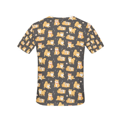 Shiba Inu Print Design LKS309 Women's  T-shirt