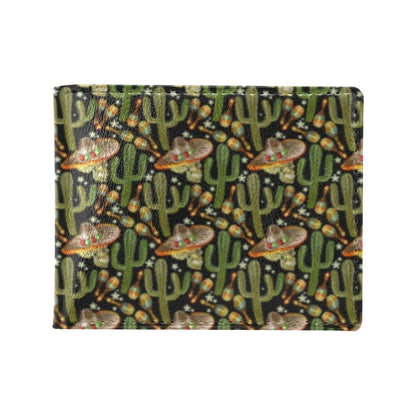 Western Style Print Men's ID Card Wallet