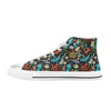 Underwater Animal Print Design LKS301 High Top Women's White Shoes