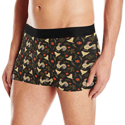 Chicken Pattern Print Design 04 Men's Boxer Briefs
