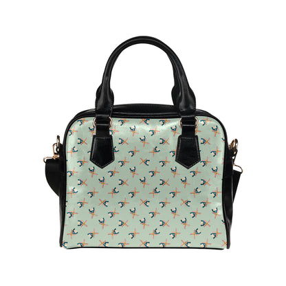 Windmill Pattern Print Design 02 Shoulder Handbag