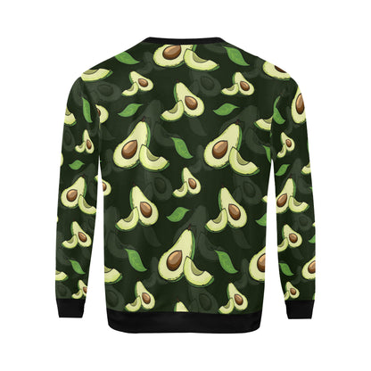 Avocado Pattern Print Design AC07 Men Long Sleeve Sweatshirt