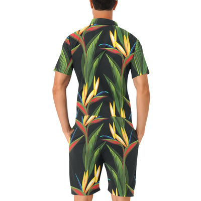 Bird Of Paradise Pattern Print Design BOP012 Men's Romper