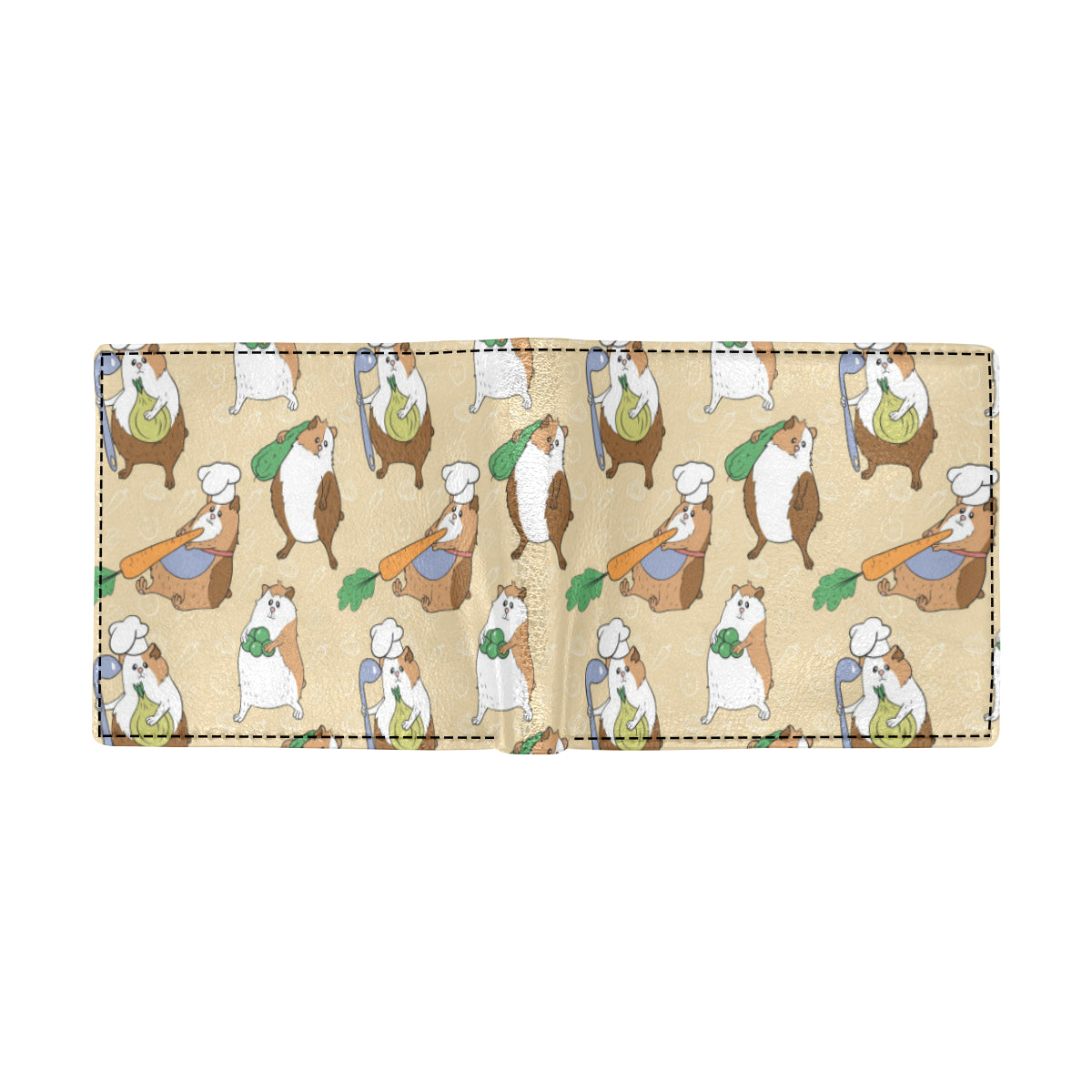 Guinea Pig Pattern Print Design 03 Men's ID Card Wallet