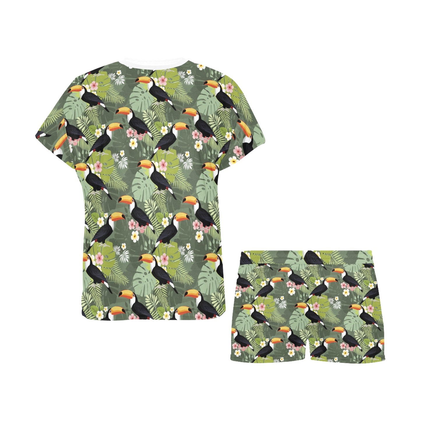 Toucan Print Design LKS304 Women's Short Pajama Set
