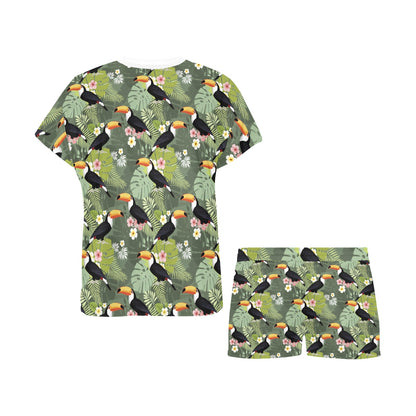 Toucan Print Design LKS304 Women's Short Pajama Set