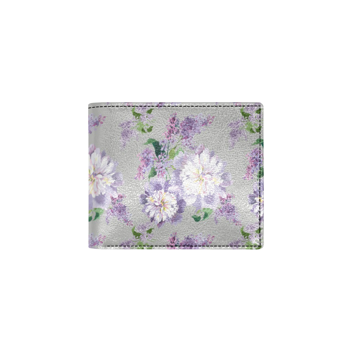 Lilac Pattern Print Design LI07 Men's ID Card Wallet