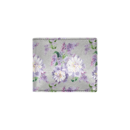 Lilac Pattern Print Design LI07 Men's ID Card Wallet