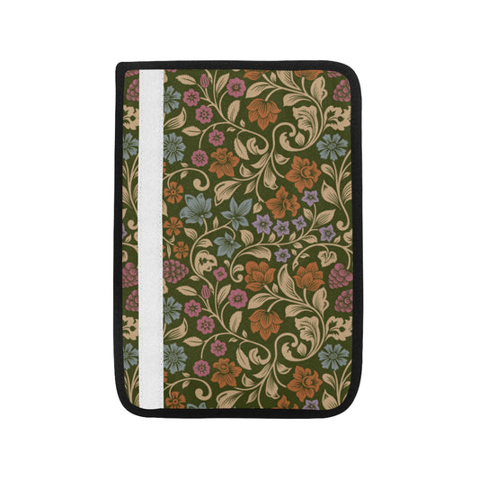 Floral Vintage Print Pattern Car Seat Belt Cover