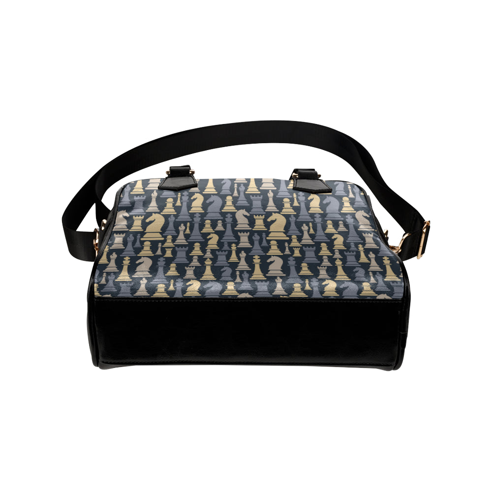 Chess Pattern Print Design 04 Shoulder Handbag