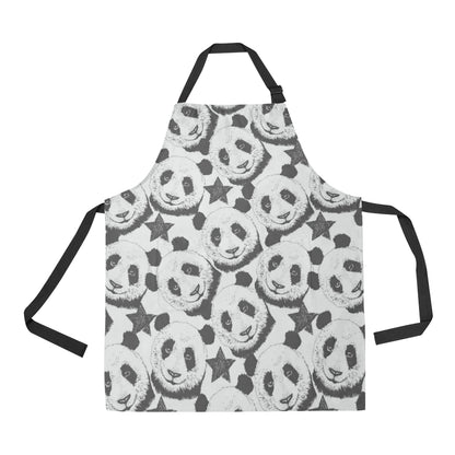 Panda Pattern Print Design A02 Apron with Pocket