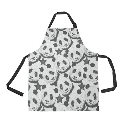 Panda Pattern Print Design A02 Apron with Pocket