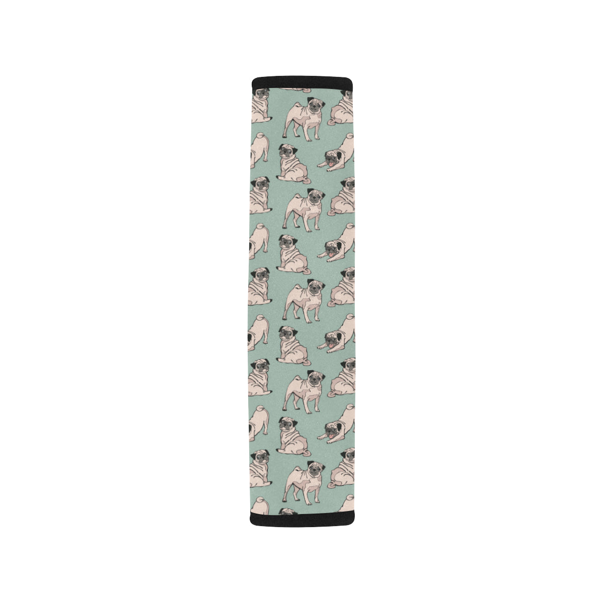 Pug Pattern Print Design A01 Car Seat Belt Cover