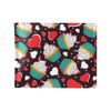 Cupcakes Heart Print Pattern Men's ID Card Wallet