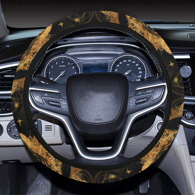 Sun Moon mandala Third eye Steering Wheel Cover with Elastic Edge