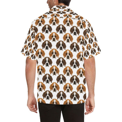 St Bernards Print Design LKS301 Men's Hawaiian Shirt