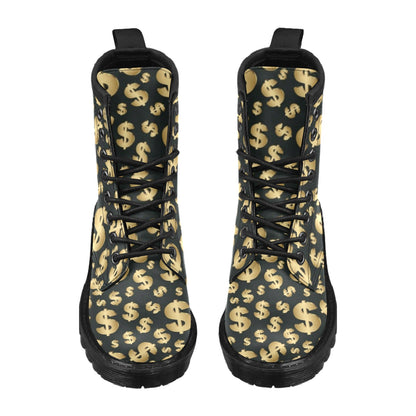 Dollar Pattern Print Design DO04 Women's Boots