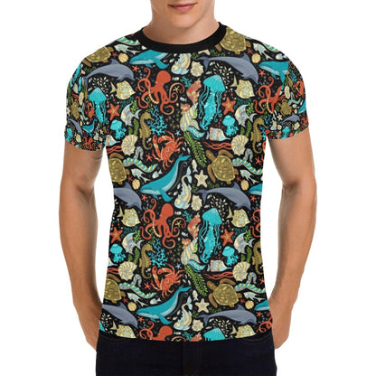 Underwater Animal Print Design LKS301 Men's All Over Print T-shirt