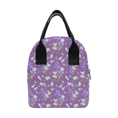 Iris Pattern Print Design IR09 Insulated Lunch Bag
