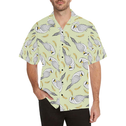 Parakeet Pattern Print Design A03 Men's Hawaiian Shirt