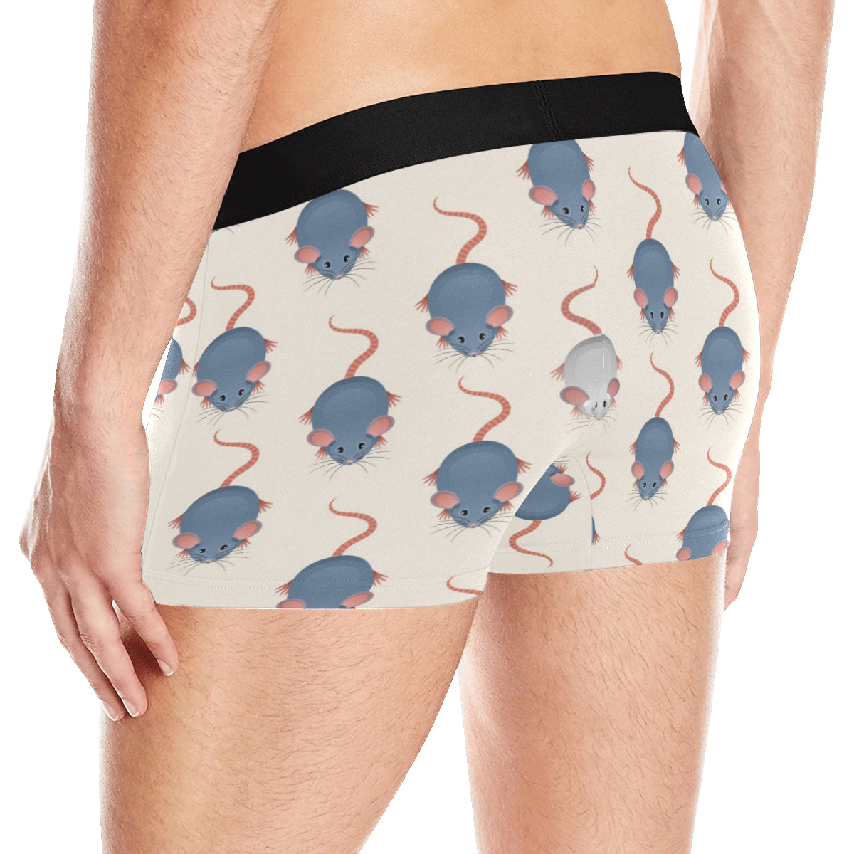 Rat Pattern Print Design 03 Men's Boxer Briefs