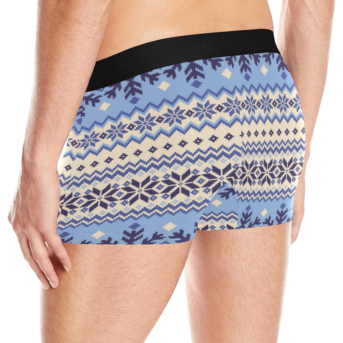 Nordic Pattern Print Design A03 Men's Boxer Briefs
