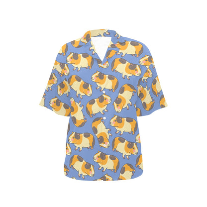 Guinea Pig Pattern Print Design 01 Women's Hawaiian Shirt